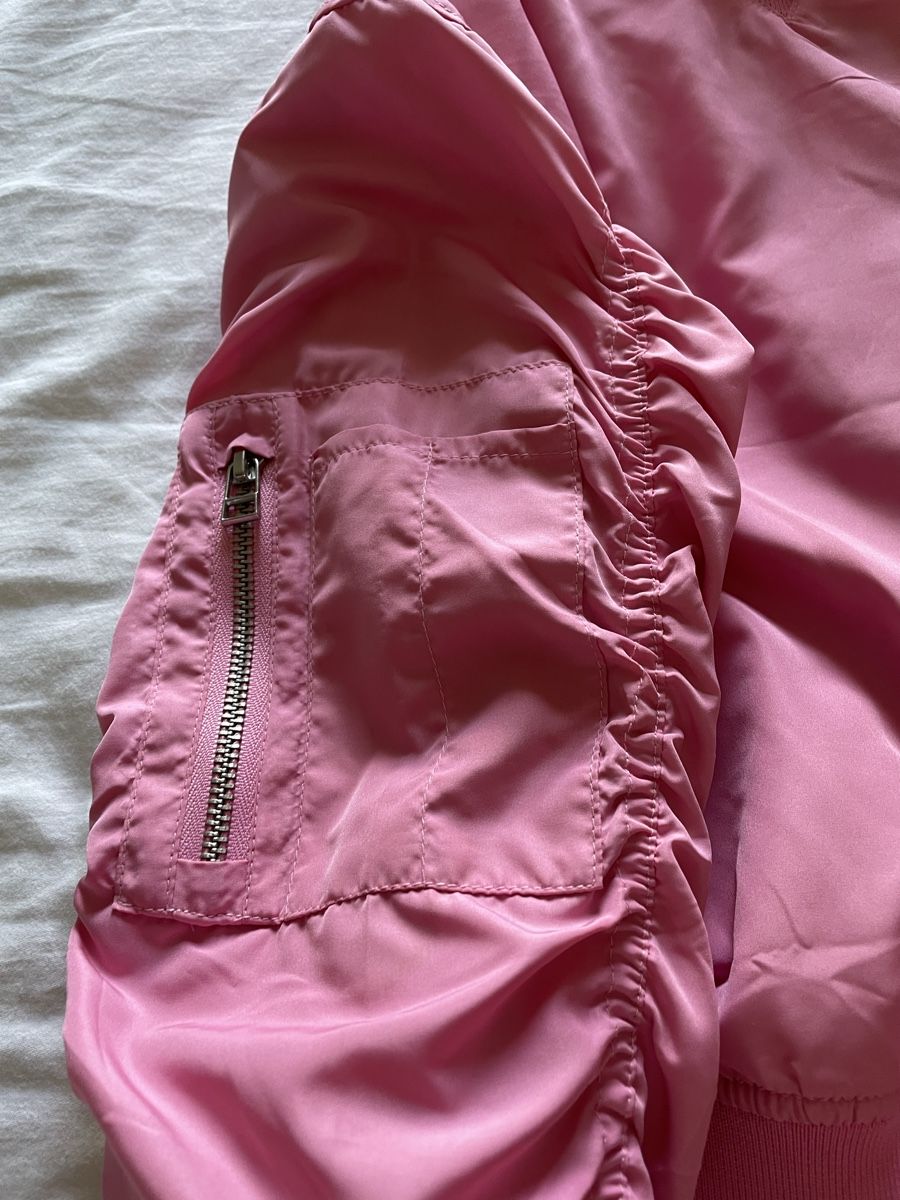 Giacche: Pink cropped nylon bomber jacket SMALL – Nuovo (secondo la descrizione) da Embrach venduto da lau_2gtp 3