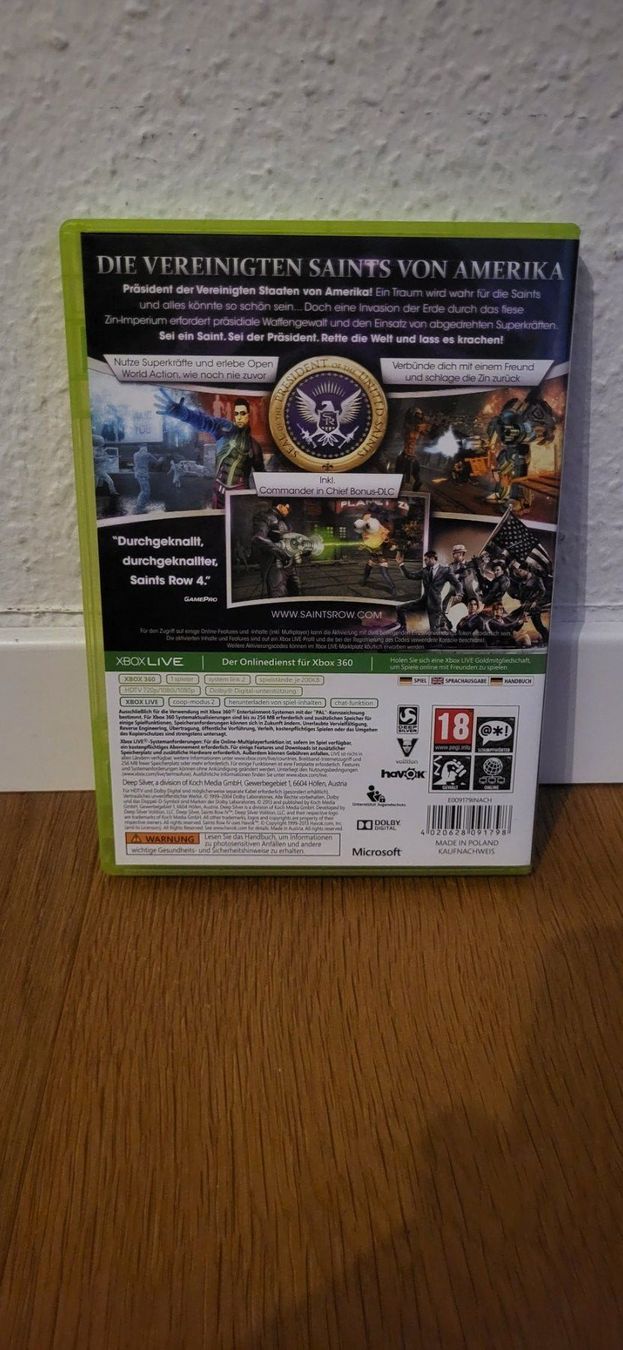 Microsoft Jeux: Xbox 360 - Saints Row 4 – D'occasion à Münsingen par Heroism2010 1