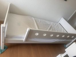 Kinderbett “FLEXA”, weiss (100.0 cm x 210.0 cm)