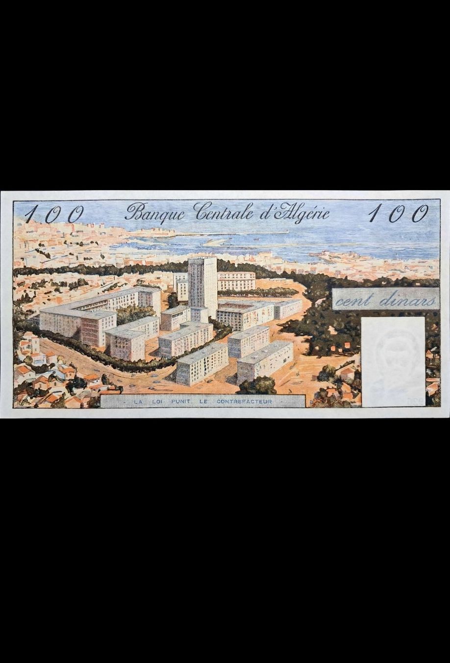 Banconote: Algerien 100 Dinars 1964 Unc – Nuovo e nell'imballaggio originale da Lufingen venduto da E-Auktion 1