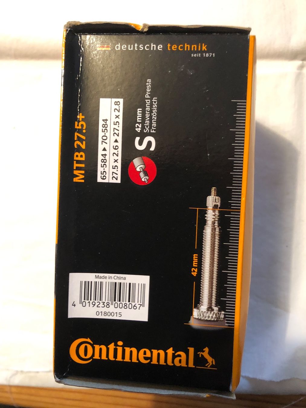 Continental Pezzi di ricambio: Fahrradschlauch – Nuovo e nell'imballaggio originale da Kölliken venduto da engine02 1