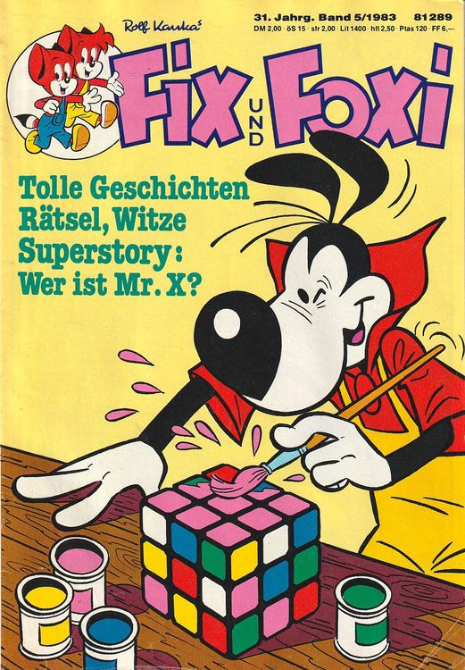 Fix und Foxi #05, 1983 - Kauka/Gevacur - (Kein Bastelbogen) | Kaufen ...