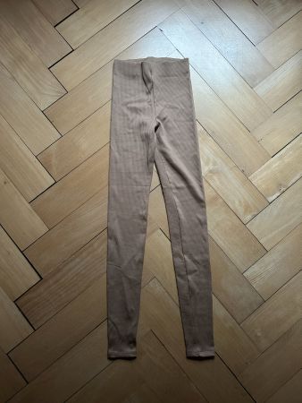 Leggings hellbraun gestreift XS