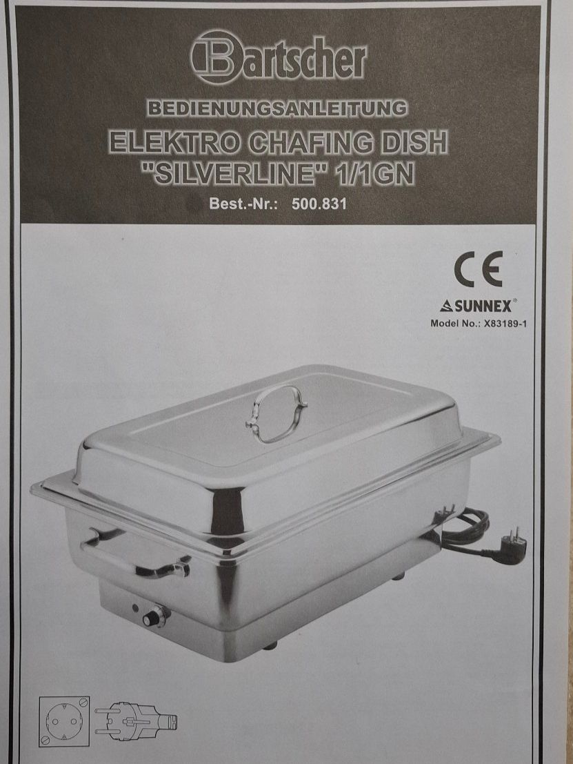 Bartscher Appareils de cuisine: Bartscher Chafing dish (Speisewärmer) – Neuf (Voir description) à Weggis par Jhmathis 4