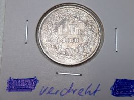1 Franken 1906 Abart