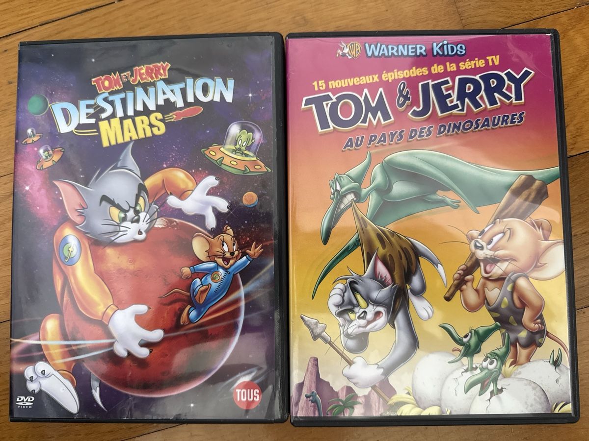 Tutti i DVDs: Tom & Jerry DVD-Set - Destination Mars & Dinosaures! – Usato da Aigle venduto da pat_z2c2
