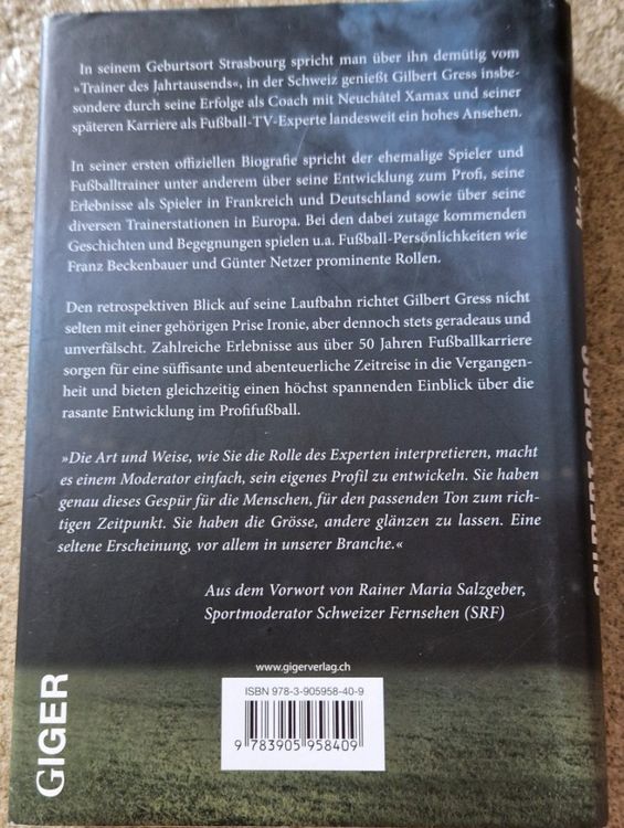 Gilbert Gress Biographie, Mein Leben für den Fussball Kaufen auf Ricardo