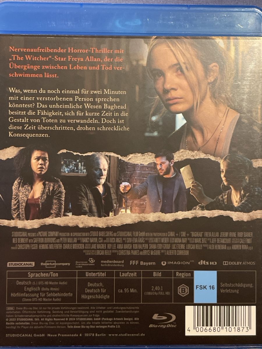 Tutti i DVDs: Baghead (2023) – Nuovo (secondo la descrizione) da Waldenburg venduto da Gonzo8 1