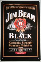 Blechschild 3D-JIM BEAM BLACK AGED 8 YEA