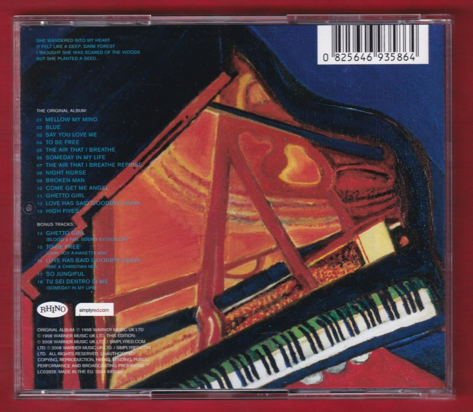 CD: Simply Red - Blue Special Edition (CD) – Usato da Zürich venduto da Pfluftl2000 1