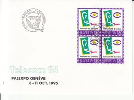 SBK 885 im 4er-Block FDC
