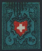 1850 - Rayon I · o K - Abart - gestempelt