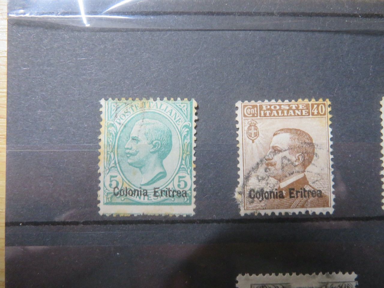 Alle Briefmarken: Italien Erithrea, Libia auf Steckkarte – Gebraucht aus Spreitenbach von heitersberg54 1