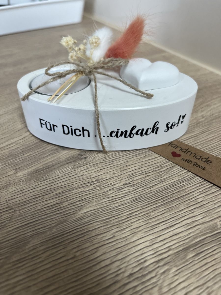 Tutte le decorazioni: Handgemachter Kerzenständer mit Herz - Geschenkidee! – Nuovo (secondo la descrizione) da Frick venduto da van_2dhd 2