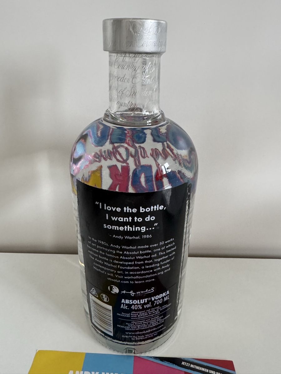 Absolut Vodka Bevande alcoliche: Absolut Vodka Warhol Edition Limited 700ml – Nuovo e nell'imballaggio originale da Mettmenstetten venduto da RLR2905 3