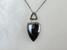 Silber Kette mit Pyrit