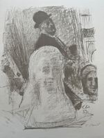 Lithografie handsigniert von CUNO AMIET      (ID B5658)