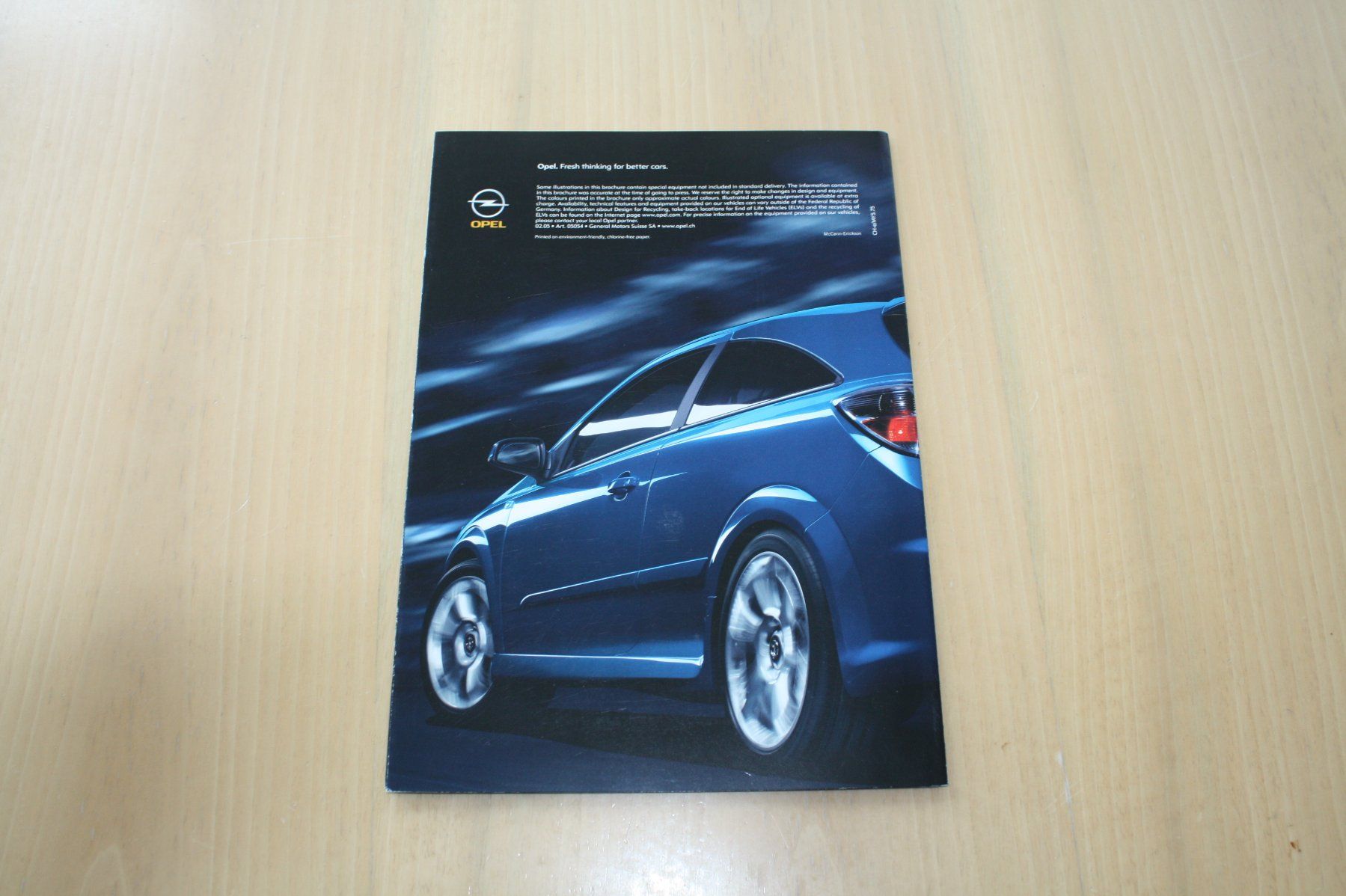 Opel Documenti: Opel Astra OPC CH-Broschüre 2/2005 – Usato da Wikon venduto da erwin400 3