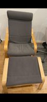IKEA POÄNG Sessel mit Hocker, guter Zustand