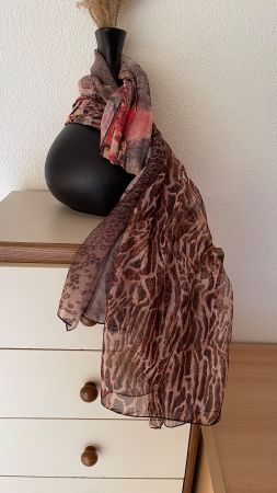 BROADWAY NYC 260x70 Neu/NP55CHF Schal Foulard Pareo Netz PE