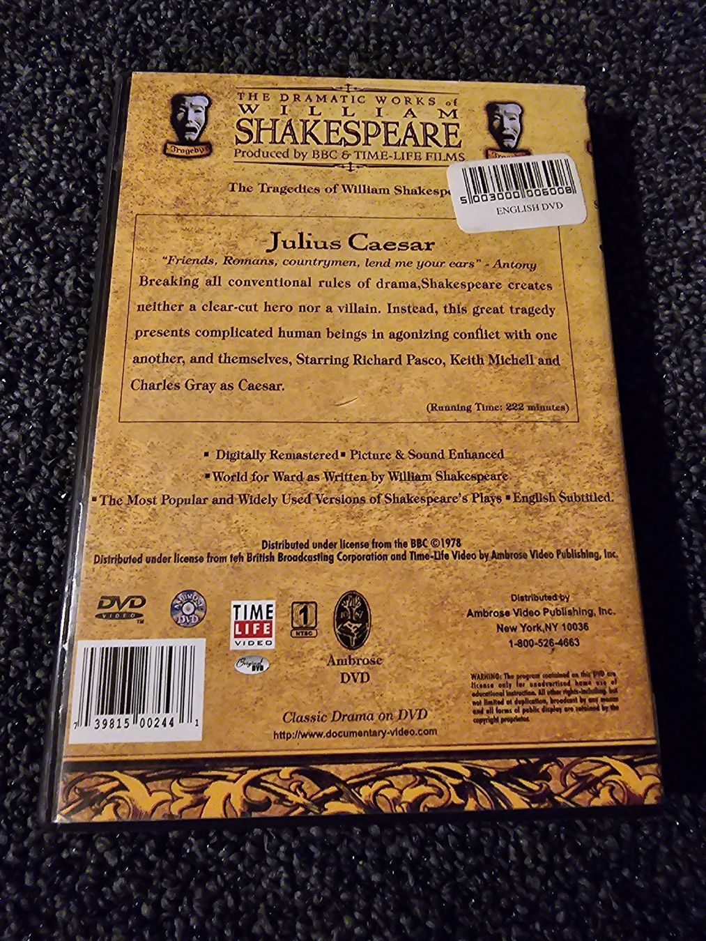 Tutti i DVDs: Julius Caesar -(14814) – Usato da Ruswil venduto da jan_bxl5 1