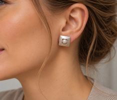 Ohrstecker Silber mit Perle