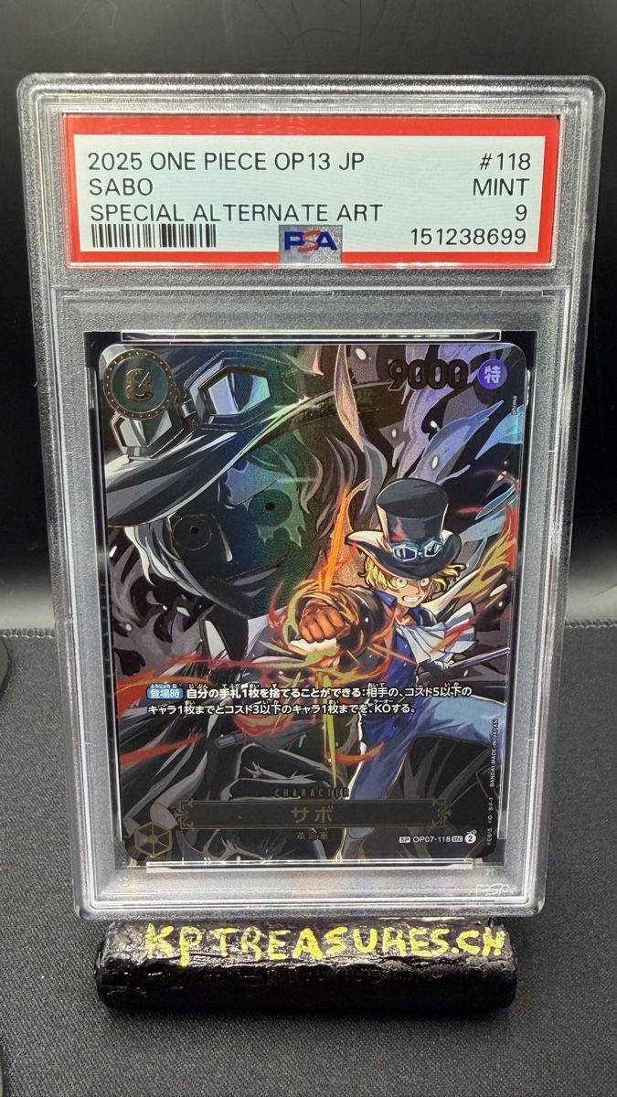Bandai Sammelbilder & Trading cards: One Piece Sabo OP07-118 SP PSA 9 – Neu (gemäss Beschreibung) aus Rolle von KPTreasures