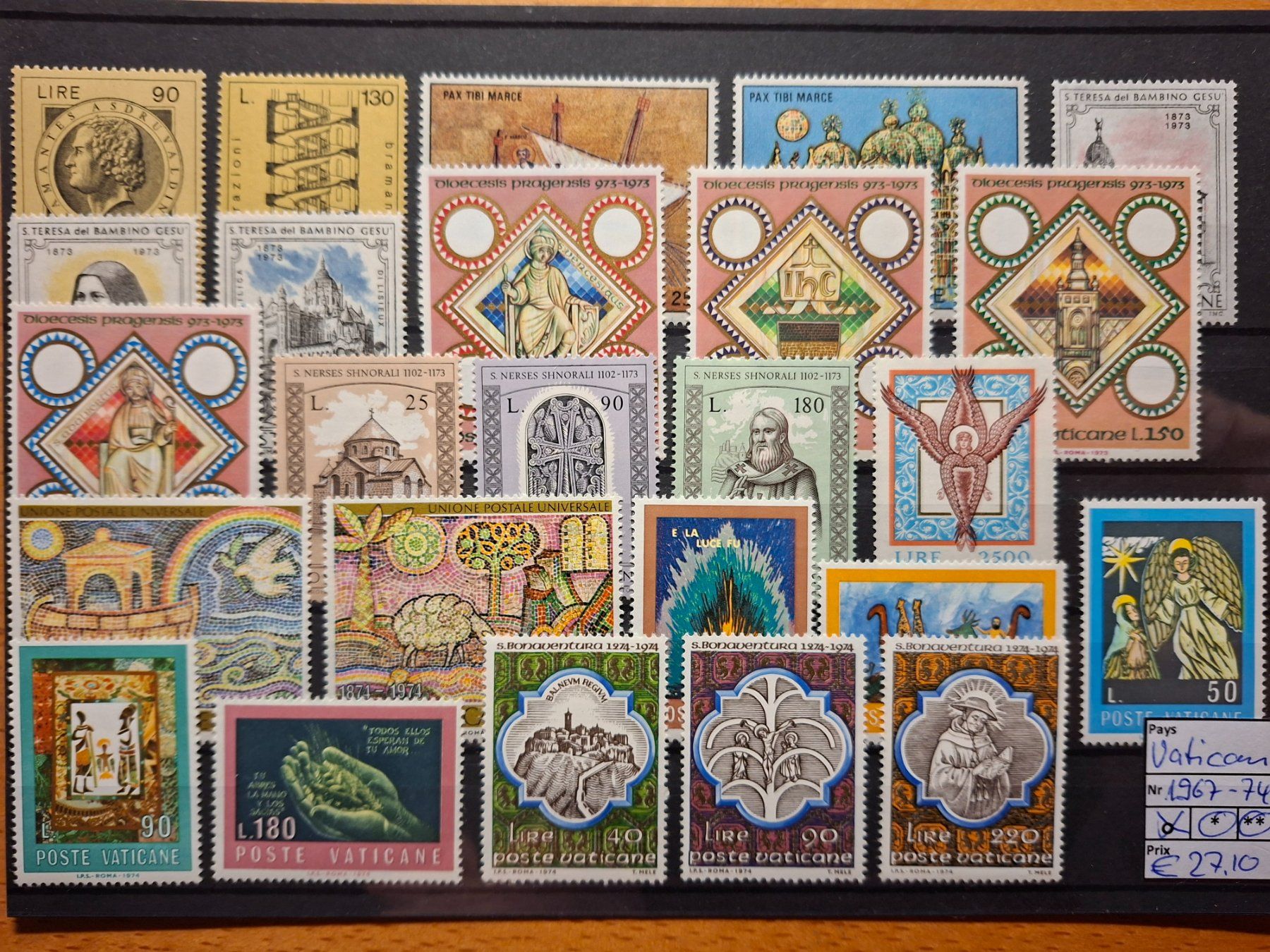 Alle Briefmarken: Vatikan* 1967 - 1974 – Neu (gemäss Beschreibung) aus Confignon von Alfda2000 3