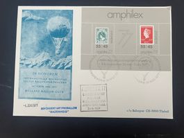 Ballonkarte Amphilex 1977 div. Sonderstempel NL  (G2395)