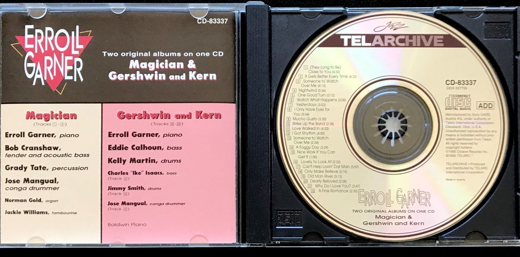 CDs: CD Erroll Garner - 2 Albums (Magician+Fe – Gebraucht aus Zürich von tomakomai 2