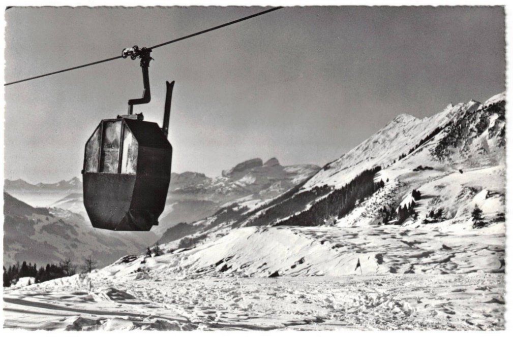Cartoline postali: Les Diablerets - Gondelbahn Les Diablerets--Isenau – Usato da Binningen venduto da Mountainrider