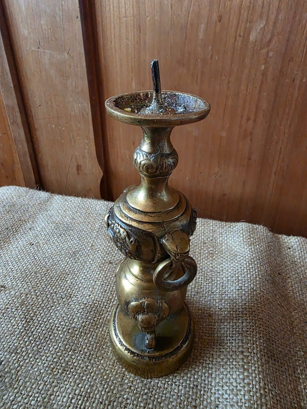 Kerzenständer: antiker wohl Bronze Kerzen Ständer 18 cm – Gebraucht aus Walterswil BE von Lonitti 2