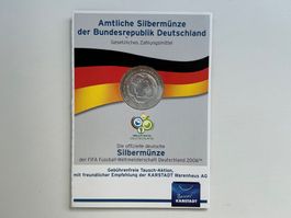 ⚽️ 10 Euro Silbermünze FIFA Fussball WM 2006 🇩🇪