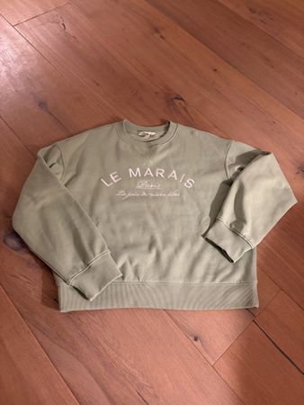 H&M Pullover mit Print Mintgrün Grösse XS guter Zustand