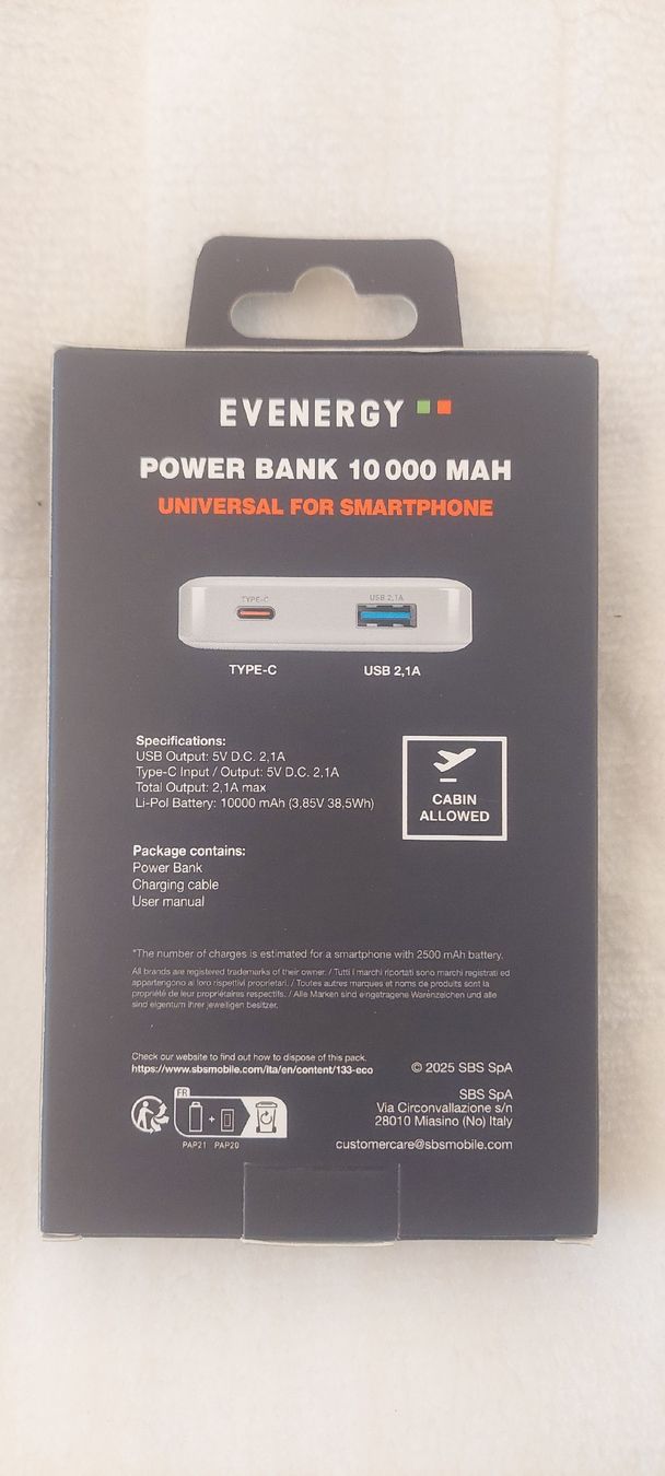 Batterie: Powerbank, 10'000mAh NEU – Nuovo e nell'imballaggio originale da Rapperswil SG venduto da Indoc 1