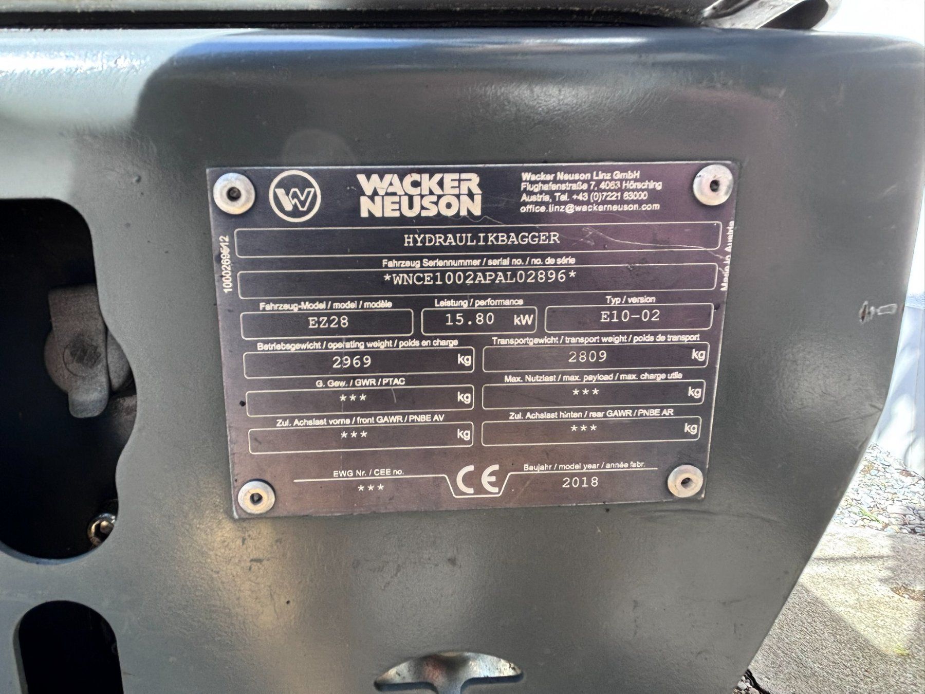 Wacker Neuson Escavatori: Raupenbagger Wacker Neuson EZ28 – Usato da Schönenberg ZH venduto da Dynamaic 2