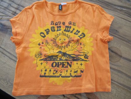 Orange Sommer T-Shirt mit Print, Gr. 152- Top Zustand!