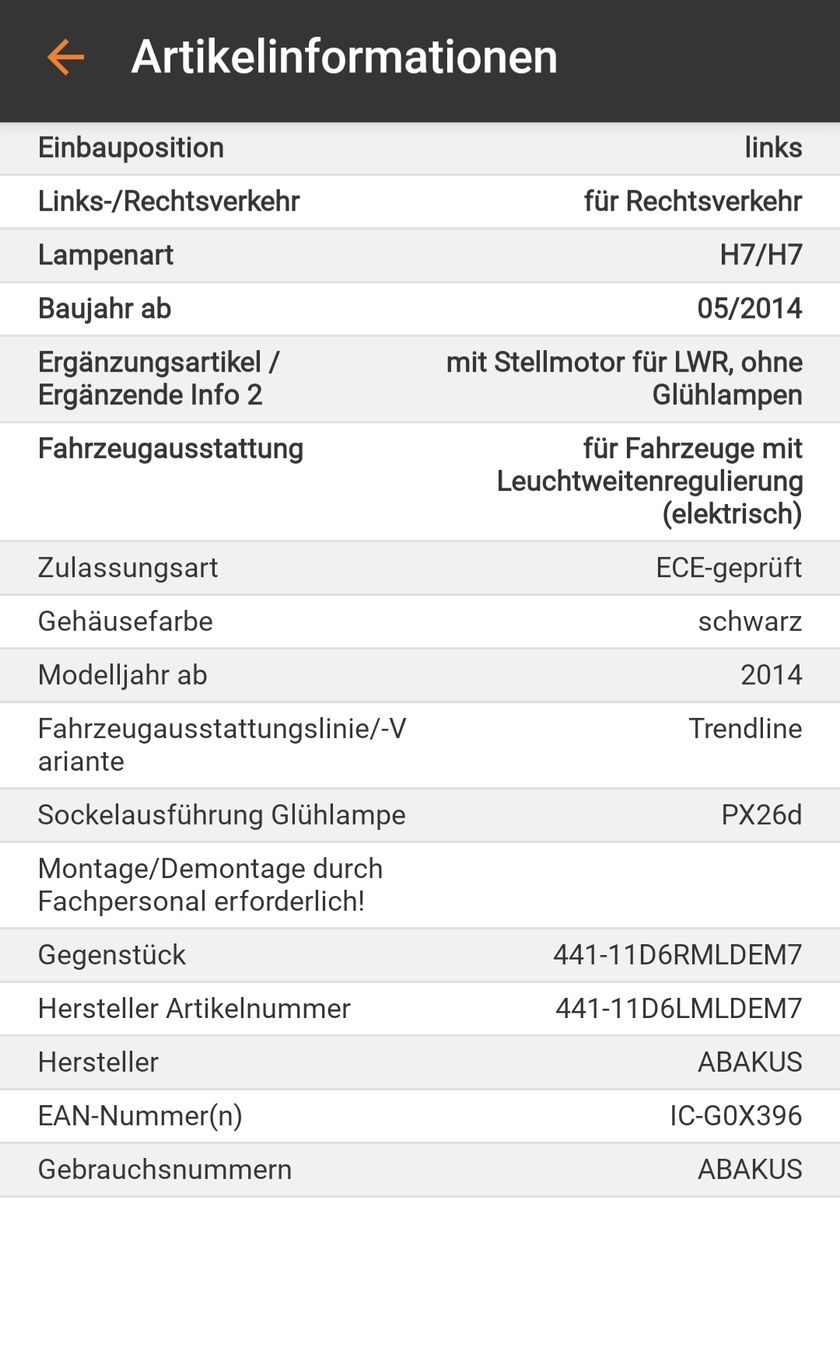VW Scheinwerfer: VW Polo Hauptscheinwerfer – Neu (gemäss Beschreibung) aus Balgach von Figo1234 1