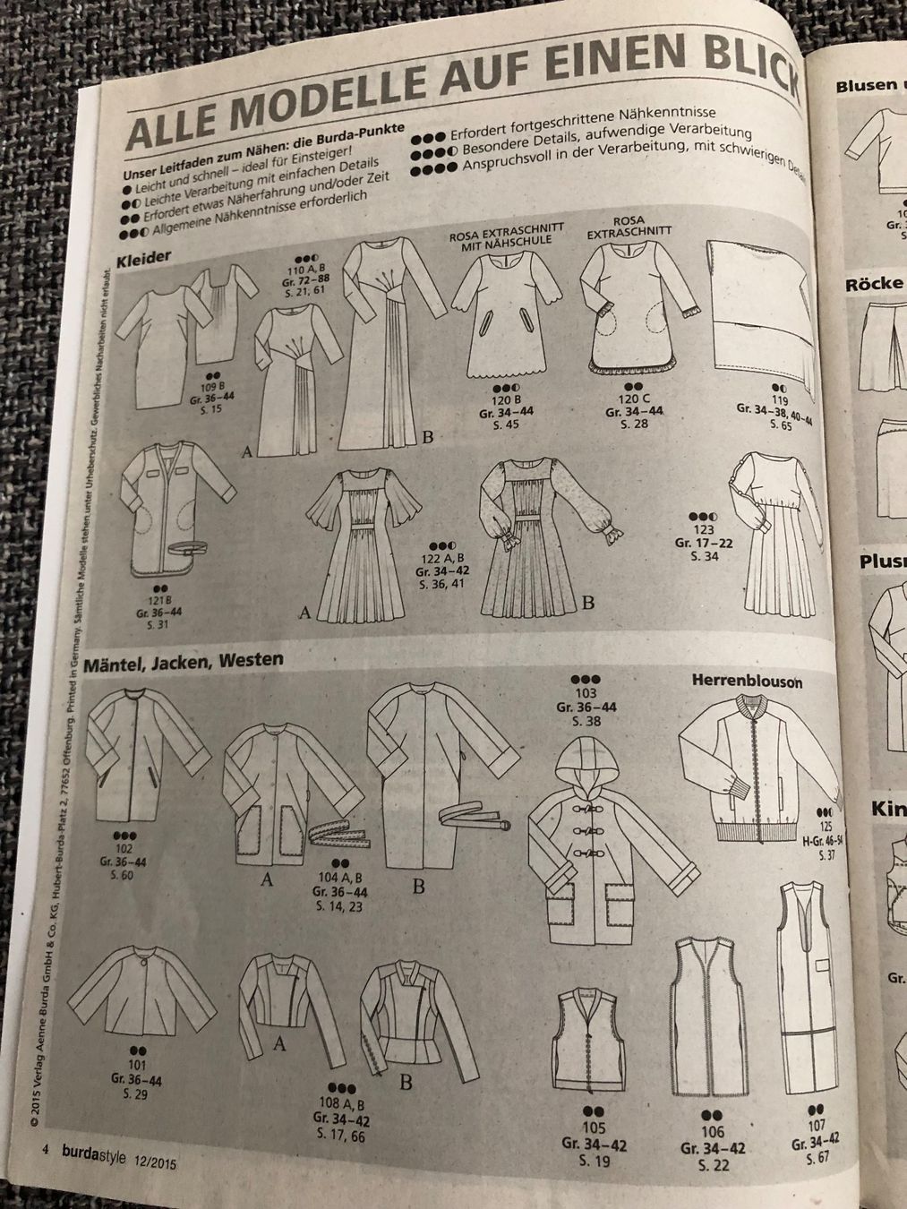 Riviste & Magazine: burda style 12/2015 – Nuovo e nell'imballaggio originale da Langnau am Albis venduto da snla_scc9 2