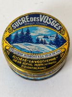 Antike Blechdose Sucre des Vosges Bonbons