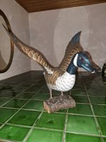 Holz Ente Figur Deko, Handgeschnitzt,