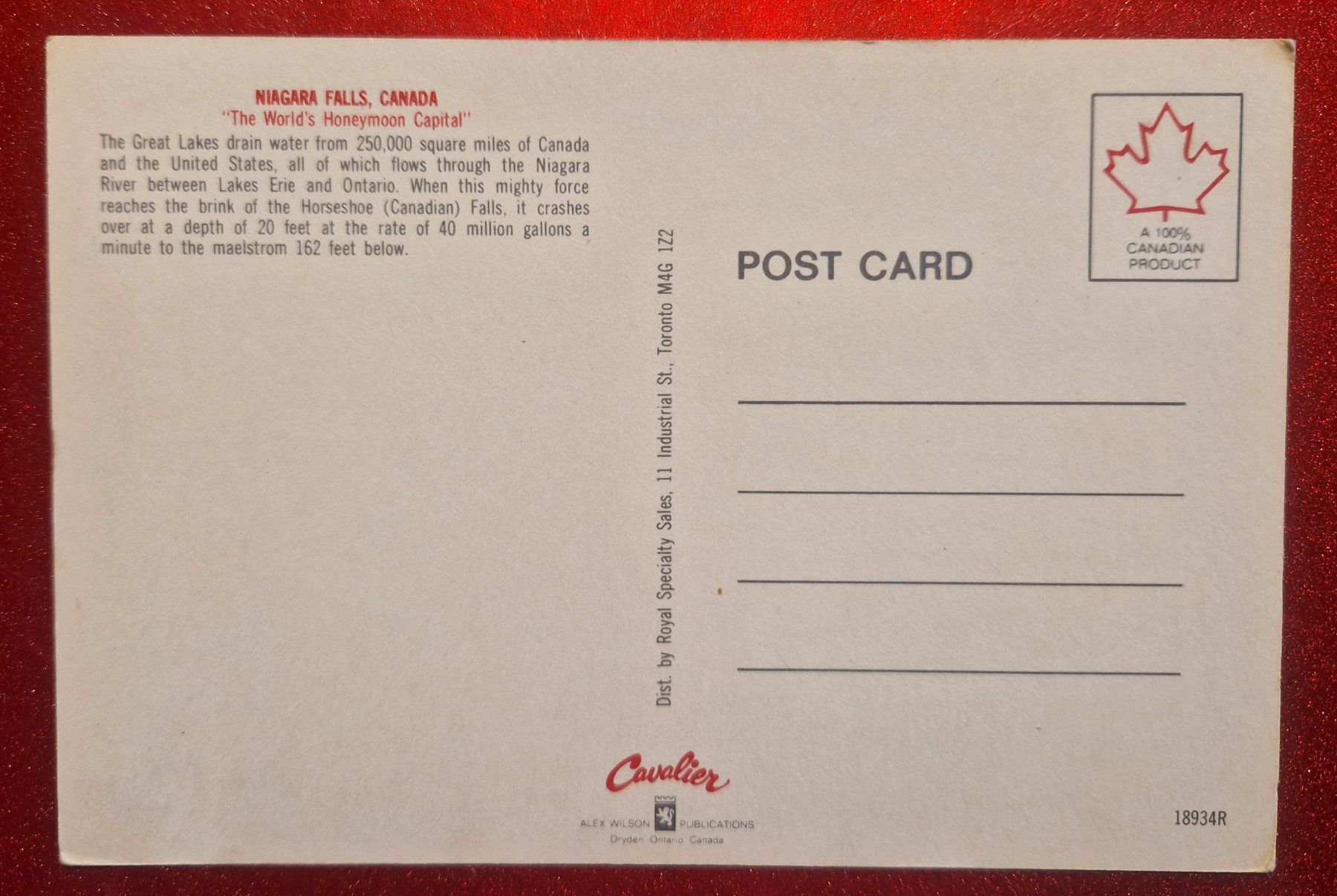 Cartoline postali: Niagarafälle, Ontario Kanada top – Nuovo (secondo la descrizione) da Melchnau venduto da Arthurius 1