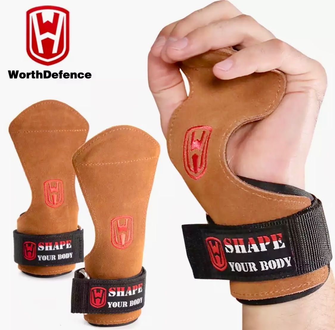 Guanti & manicotti: Echtes Leder Gewichtheben-Handschuhe / schwarz – Nuovo (secondo la descrizione) da Zollikofen venduto da AureusManus 3