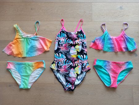 Set 3 Bikini Badekleid Gr. 158 / 164 für Mädchen H&M Zoggs