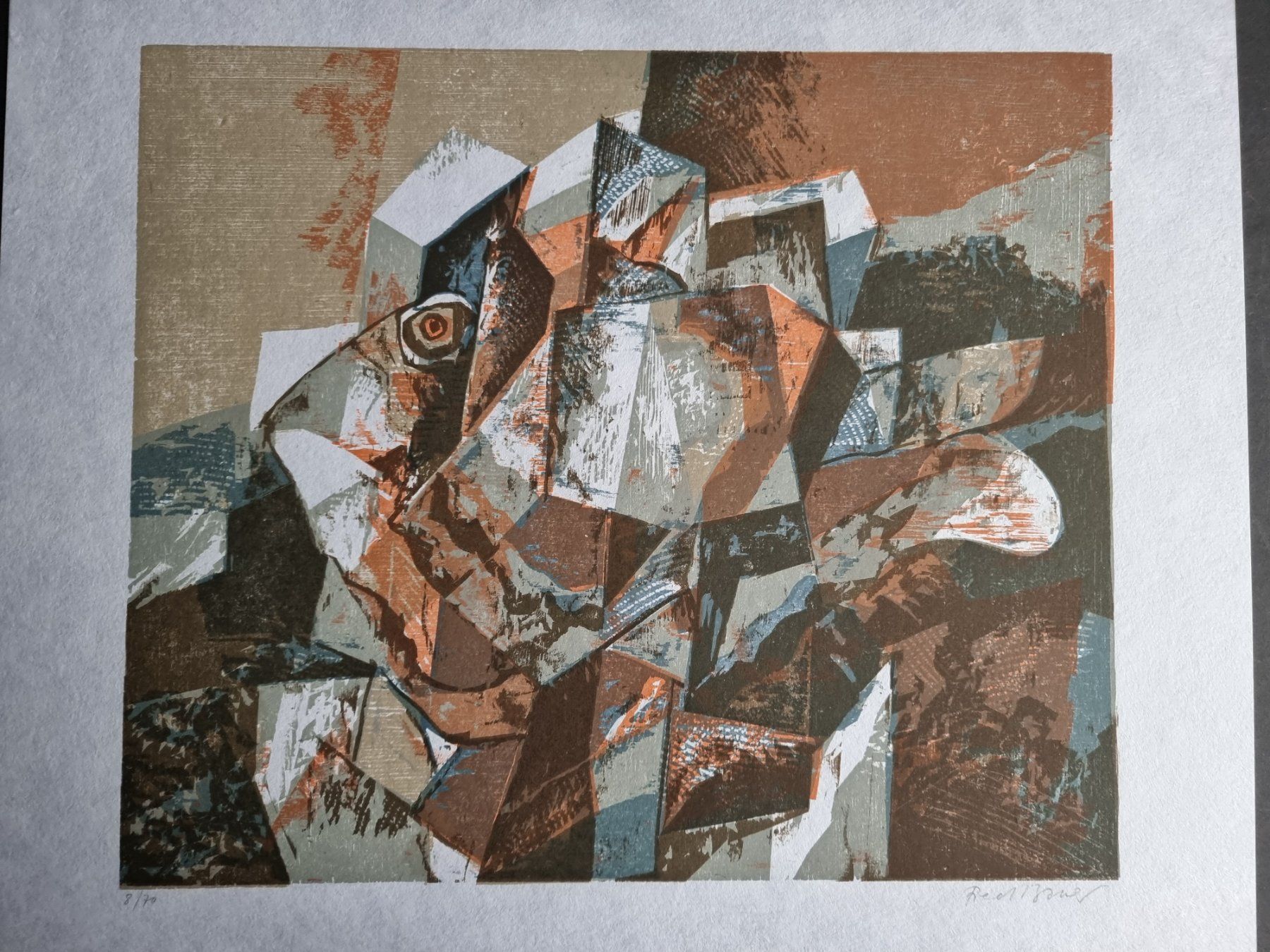 Holzschnitte: FRED BAUER FARB-HOLZSCHNITT SIGNIERT NUMMERIERT – Gebraucht aus Gersau von grafik-kunst 1