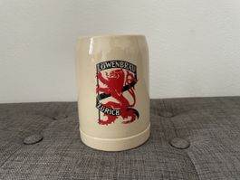 Löwenbräu Zürich , Vintage Bierkrug mit Löwe, Top!