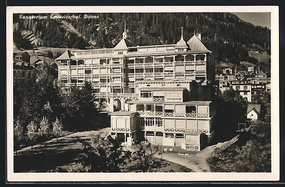 Cartoline postali: AK Davos, Sanatorium Schweizerhof – Usato da Berlin venduto da bartko-reher