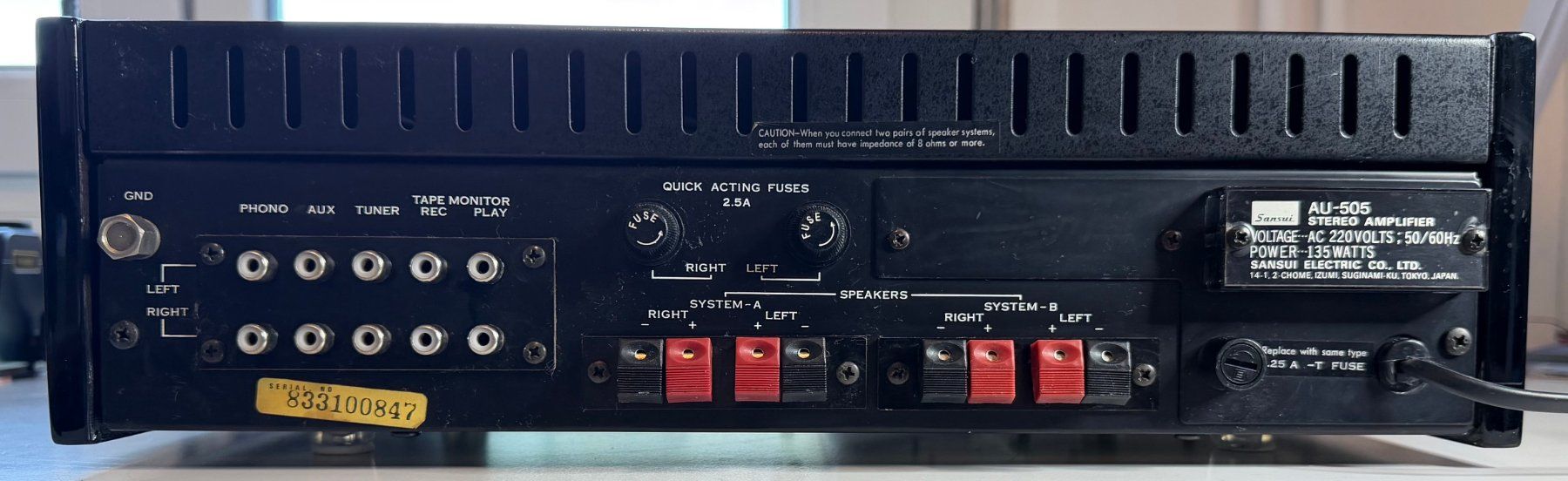 Sansui Verstärker: Sansui AU505 – Gebraucht aus Perly von inf_jnp6 8