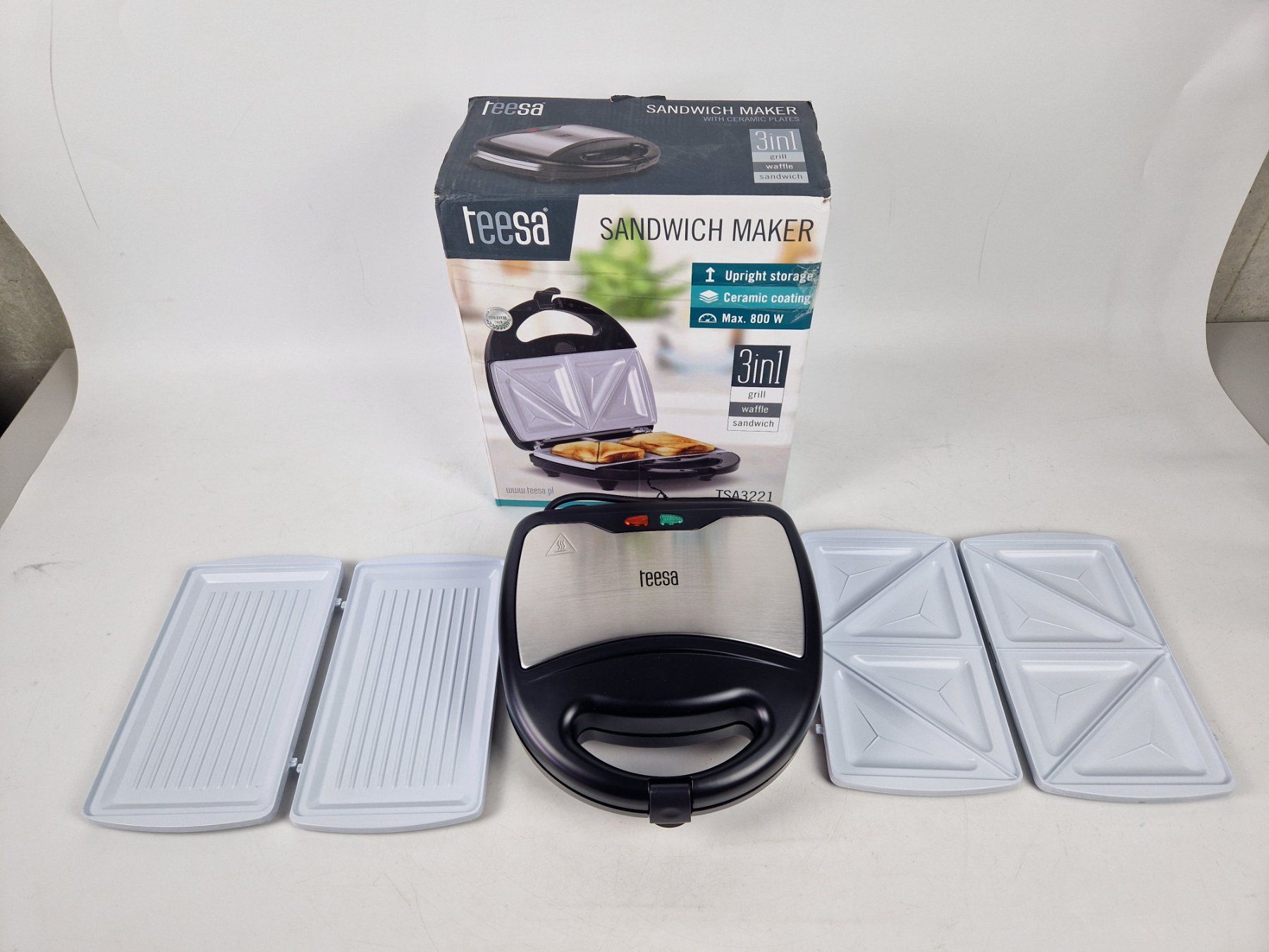 Küchengeräte: TEESA Sandwich Maker 3 in1 – Neu (gemäss Beschreibung) aus Muhen von Restwert_Muhen