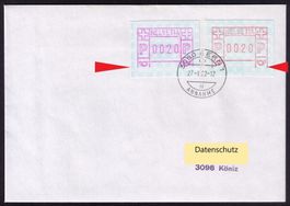 ATM 4+6__ 2x Abart "FEHLENDE GRUNDLINIE"_27.1.82 BERN 1